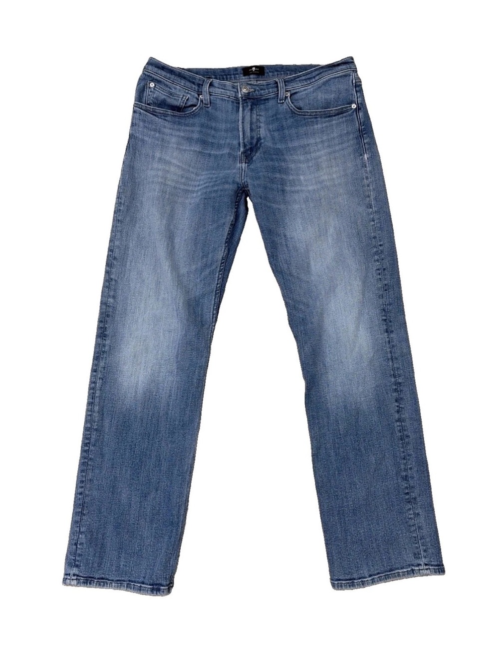 7 For All Mankind AUSTYN Straight Leg Jeans Men's 36x31 Medium Wash With Stretch